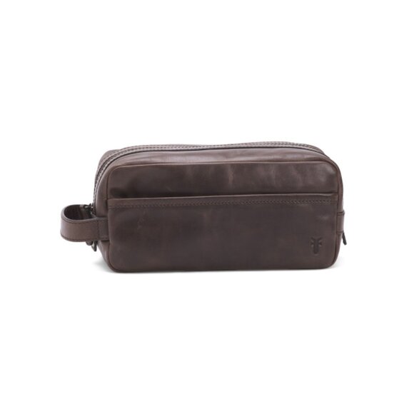 FRYE Slate Leather Logan Travel Bag - Picture 1 of 2